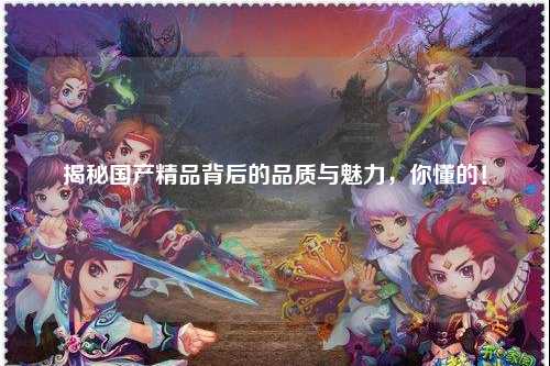 揭秘国产精品背后的品质与魅力，你懂的！