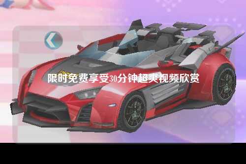 限时免费享受30分钟超爽视频欣赏